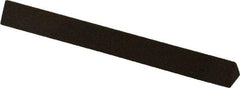 Norton - 4" Long x 3/8" Wide x 3/8" Thick, Aluminum Oxide Sharpening Stone - Triangle, Coarse Grade - Americas Tooling