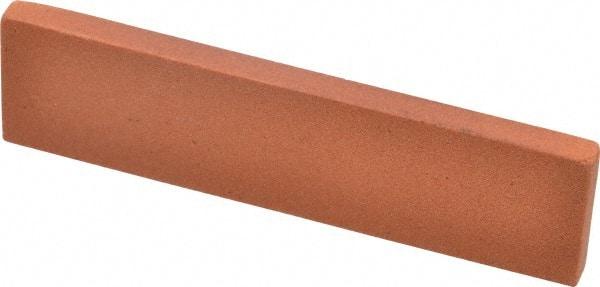 Norton - 4" Long x 1" Wide x 1/4" Thick, Aluminum Oxide Sharpening Stone - Rectangle, Fine Grade - Americas Tooling