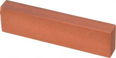 Norton - 4" Long x 1" Wide x 1/2" Thick, Aluminum Oxide Sharpening Stone - Rectangle, Fine Grade - Americas Tooling