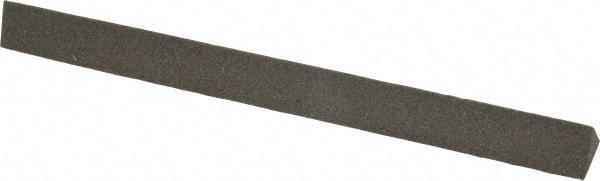 Norton - 6" Long x 1/2" Wide x 1/2" Thick, Aluminum Oxide Sharpening Stone - Triangle, Coarse Grade - Americas Tooling