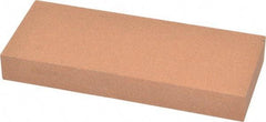 Norton - 5" Long x 2" Wide x 5/8" Thick, Aluminum Oxide Sharpening Stone - Rectangle, Medium Grade - Americas Tooling