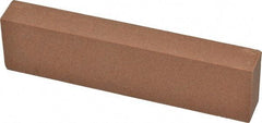 Norton - 4" Long x 1" Wide x 1/2" Thick, Aluminum Oxide Sharpening Stone - Rectangle, Medium Grade - Americas Tooling