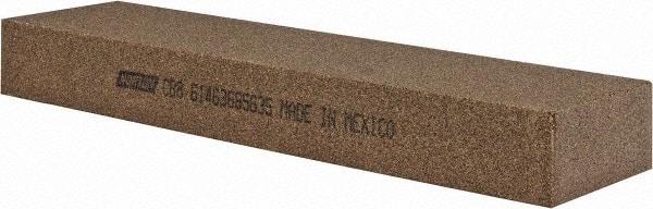 Norton - 8" Long x 2" Wide x 1" Thick, Aluminum Oxide Sharpening Stone - Rectangle, Coarse Grade - Americas Tooling