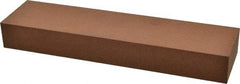 Norton - 8" Long x 2" Wide x 1" Thick, Aluminum Oxide Sharpening Stone - Rectangle, Medium Grade - Americas Tooling