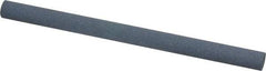 Norton - 4" Long x 1/4" Diam x 1/4" Thick, Silicon Carbide Sharpening Stone - Round, Fine Grade - Americas Tooling