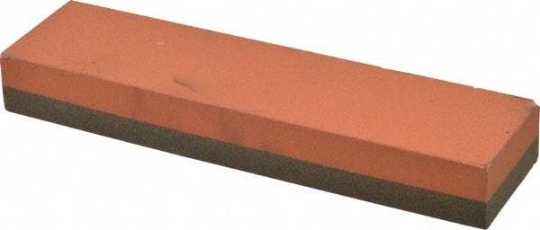 Norton - 8" Long x 2" Wide x 1" Thick, Aluminum Oxide Sharpening Stone - Rectangle, Coarse, Fine Grade - Americas Tooling