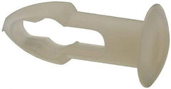 Made in USA - 3/16" Hole Diam, Keyhole Shank, Nylon Panel Rivet - 5/16" Material Thickness, 5/16" Head Diam - Americas Tooling