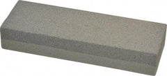 Value Collection - 6" Long x 2" Wide x 1" Thick, Aluminum Oxide Sharpening Stone - Rectangle, 120/240 Grit, Fine, Very Fine Grade - Americas Tooling