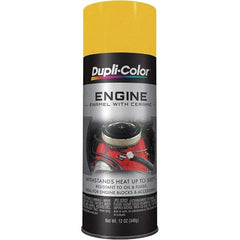 Dupli-Color - 12 oz Daytona Yellow Automotive Heat Resistant Paint - Gloss Finish, 500°F Max Temp, Comes in Aerosol Can - Americas Tooling