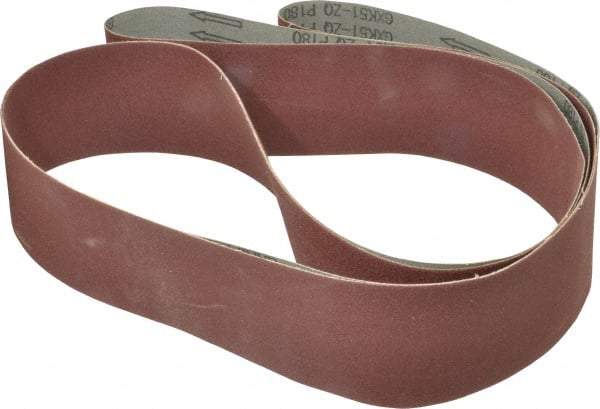 Tru-Maxx - 3" Wide x 132" OAL, 180 Grit, Aluminum Oxide Abrasive Belt - Aluminum Oxide, Very Fine, Coated - Americas Tooling