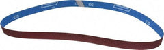 Norton - 1" Wide x 42" OAL, 80 Grit, Ceramic Abrasive Belt - Ceramic, Medium, Coated, Y Weighted Cloth Backing - Americas Tooling