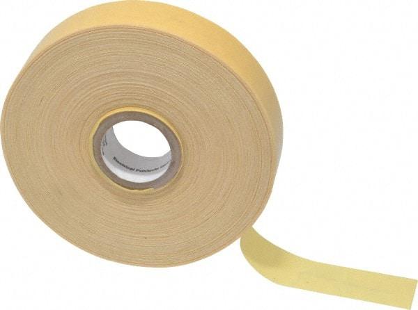 3M - 3/4" x 110', Yellow Cotton Cloth Electrical Tape - Series 2520, 8 mil Thick, 800 V/mil Dielectric Strength, 50 Lb./Inch Tensile Strength - Americas Tooling