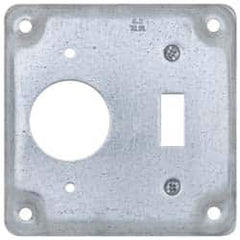 Cooper Crouse-Hinds - Electrical Outlet Box Steel Square Surface Cover - Americas Tooling