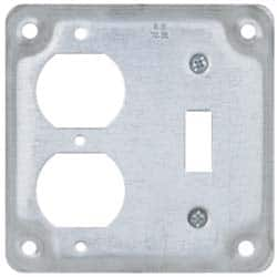 Cooper Crouse-Hinds - Electrical Outlet Box Steel Square Surface Cover - Americas Tooling