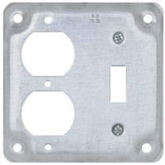 Cooper Crouse-Hinds - Electrical Outlet Box Steel Square Surface Cover - Americas Tooling