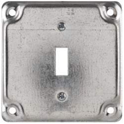 Cooper Crouse-Hinds - Electrical Outlet Box Steel Square Surface Cover - Americas Tooling