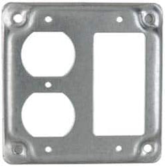 Cooper Crouse-Hinds - Electrical Outlet Box Steel Square Surface Cover - Americas Tooling