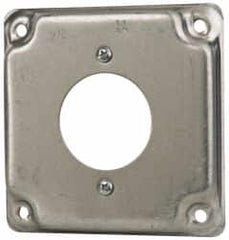 Cooper Crouse-Hinds - Electrical Outlet Box Steel Square Surface Cover - Americas Tooling