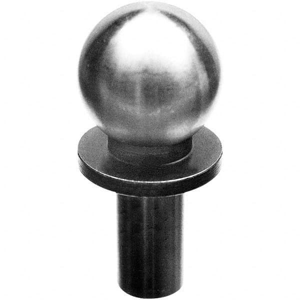 TE-CO - 3/8" Ball Diam, 3/16" Shank Diam, Alloy Steel Inspection Tooling Ball - Americas Tooling