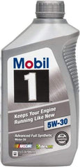 Mobil - 1 Quart Synthetic Engine Oil - Grade 5W-30 - Americas Tooling