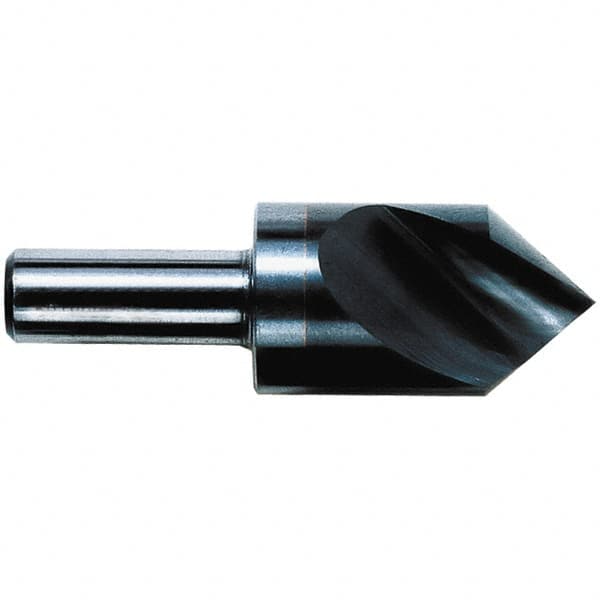 M.A. Ford - 1/2" Head Diam, 1/4" Shank Diam, 1 Flute 90° Solid Carbide Countersink - Americas Tooling