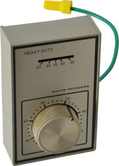 White-Rodgers - 40 to 90°F, 1 Heat, 1 Cool, Heavy-Duty Line Voltage Thermostat - 120 to 277 Volts, SPDT Switch - Americas Tooling