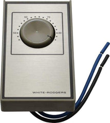 White-Rodgers - 40 to 85°F, Heat Only, Line Voltage Wall Thermostat - 120 to 277 Volts, SPST Switch - Americas Tooling