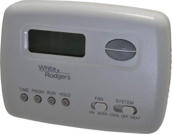 White-Rodgers - 45 to 99°F, 1 Heat, 1 Cool, Economy Digital Single Stage Battery Powered Thermostat - mV to 30 Volts, Electronic Switching Switch - Americas Tooling