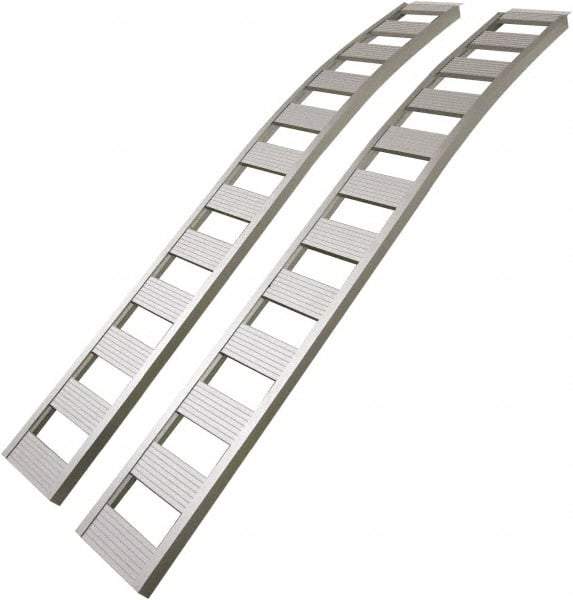 Erickson Manufacturing - 90" Long x 12" Wide, 1,500 Lb Capacity, Arched Truck Ramp - Aluminum, For All Vehicles - Americas Tooling