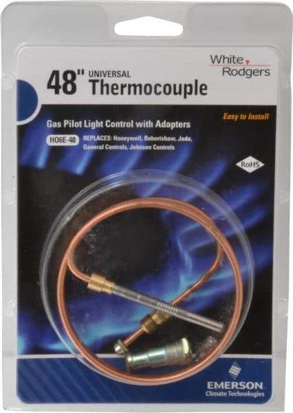 White-Rodgers - 48" Lead Length Universal Replacement HVAC Thermocouple - Universal Connection - Americas Tooling