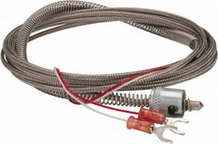 Thermo Electric - 32 to 900°F, J Universal Temp, Thermocouple Probe - 9-1/2 Ft. Cable Length, Stripped Ends with Spade Lugs, 1/4 Inch Probe Sheath Length, 1 Sec Response Time - Americas Tooling