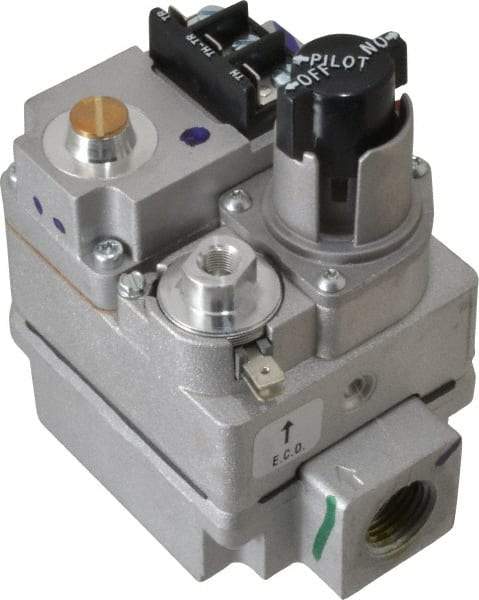 White-Rodgers - 24 VAC Coil Voltage, 1/2" x 3/4" Pipe, Natural, LP Standing Pilot Gas Valve - Inlet Pressure Tap - Americas Tooling