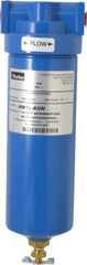 Parker - 1/4" Port, 11.28" High x 3.11" Wide, FRL Filter with Aluminum Bowl & Manual Drain - 30 SCFM, 500 Max psi, 175°F Max - Americas Tooling