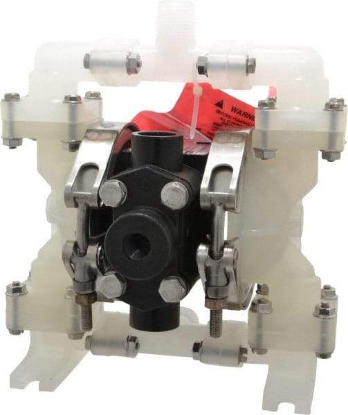 SandPIPER - 1/4" NPT, Nonmetallic, Air Operated Diaphragm Pump - PTFE Diaphragm, Polypropylene Housing - Americas Tooling