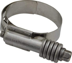 IDEAL TRIDON - Stainless Steel Auto-Adjustable Worm Drive Clamp - 5/8" Wide x 5/8" Thick, 1-1/4" Hose, 1-1/4 to 2-1/8" Diam - Americas Tooling