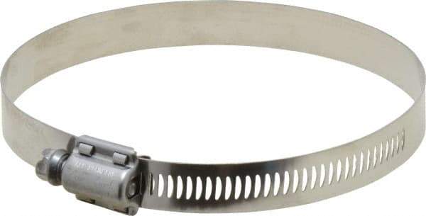 IDEAL TRIDON - SAE Size 60, 3-5/16 to 4-1/4" Diam, Stainless Steel MS Series MIL-Spec Worm Drive Clamp - 1/2" Wide, Material Grade 300 SERIES, Series MS Mil Spec - Americas Tooling