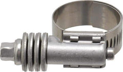 IDEAL TRIDON - Stainless Steel Auto-Adjustable Worm Drive Clamp - 1/2" Wide x 1/2" Thick, 11/16" Hose, 11/16 to 1-1/4" Diam - Americas Tooling