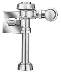 Sloan Valve Co. - 1-1/2" Spud Coupling, 1" Pipe, Closet Automatic Flush Valve - Handle Opening, 3.5 Gal per Flush, Metal Cover, Powered by Electrical Line with 24 Volt Step Down Transformer - Americas Tooling