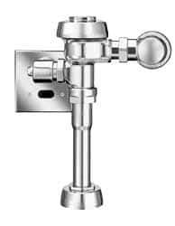 Sloan Valve Co. - 1-1/4" Spud Coupling, 3/4" Pipe, Urinal Automatic Flush Valve - Handle Opening, 3.5 Gal per Flush, Metal Cover, Powered by Electrical Line with 24 Volt Step Down Transformer - Americas Tooling