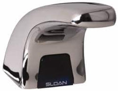 Sloan Valve Co. - Chrome Single Hole Pedestal Electronic & Sensor Faucet without Mixer - Powered by 6 VAC, Standard Spout - Americas Tooling