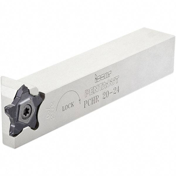 Iscar - External Thread, 0.4724" Max Depth of Cut, 1.4mm Min Groove Width, 120mm OAL, Right Hand Indexable Grooving Cutoff Toolholder - 12mm Shank Height x 12mm Shank Width, DG.. Insert Style, DGT Toolholder Style, Series Do-Grip - Americas Tooling