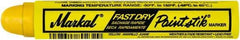 Markal - Yellow Paint Marker - Round Crayon Tip, Alcohol Base Ink - Americas Tooling