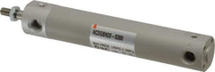 SMC PNEUMATICS - 3/4" Bore Double Acting Air Cylinder - 1/8 Port, 1/4-28 Rod Thread, 140 Max psi, 40 to 140°F - Americas Tooling