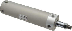 SMC PNEUMATICS - 2" Bore Double Acting Air Cylinder - 1/4 Port, 1/2-20 Rod Thread, 140 Max psi, 40 to 140°F - Americas Tooling