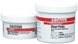 Loctite - 25 Lb Kit Gray Epoxy Resin Putty - 203°F Max Operating Temp, 6 hr Full Cure Time, Series 135 - Americas Tooling