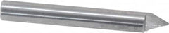 Onsrud - 60° Incl Angle, 1/4" Shank Diam, 2" OAL, 0.04" Cut Diam, Conical Engraving Cutter - 1/2" LOC, 0.04" Tip Diam, 1 Flute, Right Hand Cut, Solid Carbide, Uncoated - Americas Tooling