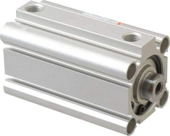 SMC PNEUMATICS - 1-15/16" Stroke x 1-1/4" Bore Double Acting Air Cylinder - 1/8 Port, 5/16-24 Rod Thread, 145 Max psi, 15 to 160°F - Americas Tooling