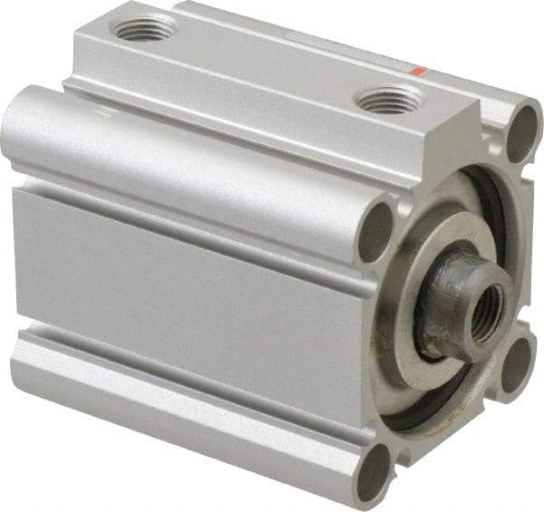 SMC PNEUMATICS - 1" Stroke x 1-1/2" Bore Double Acting Air Cylinder - 1/8 Port, 3/8-24 Rod Thread, 145 Max psi, 15 to 160°F - Americas Tooling