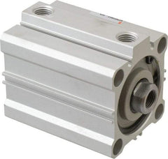 SMC PNEUMATICS - 1-3/4" Stroke x 2" Bore Double Acting Air Cylinder - 1/4 Port, 1/2-20 Rod Thread, 145 Max psi, 15 to 160°F - Americas Tooling