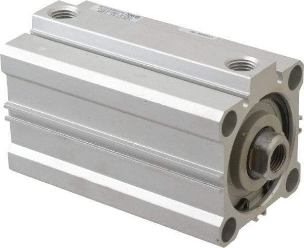 SMC PNEUMATICS - 2-15/16" Stroke x 2" Bore Double Acting Air Cylinder - 1/4 Port, 1/2-20 Rod Thread, 145 Max psi, 15 to 160°F - Americas Tooling